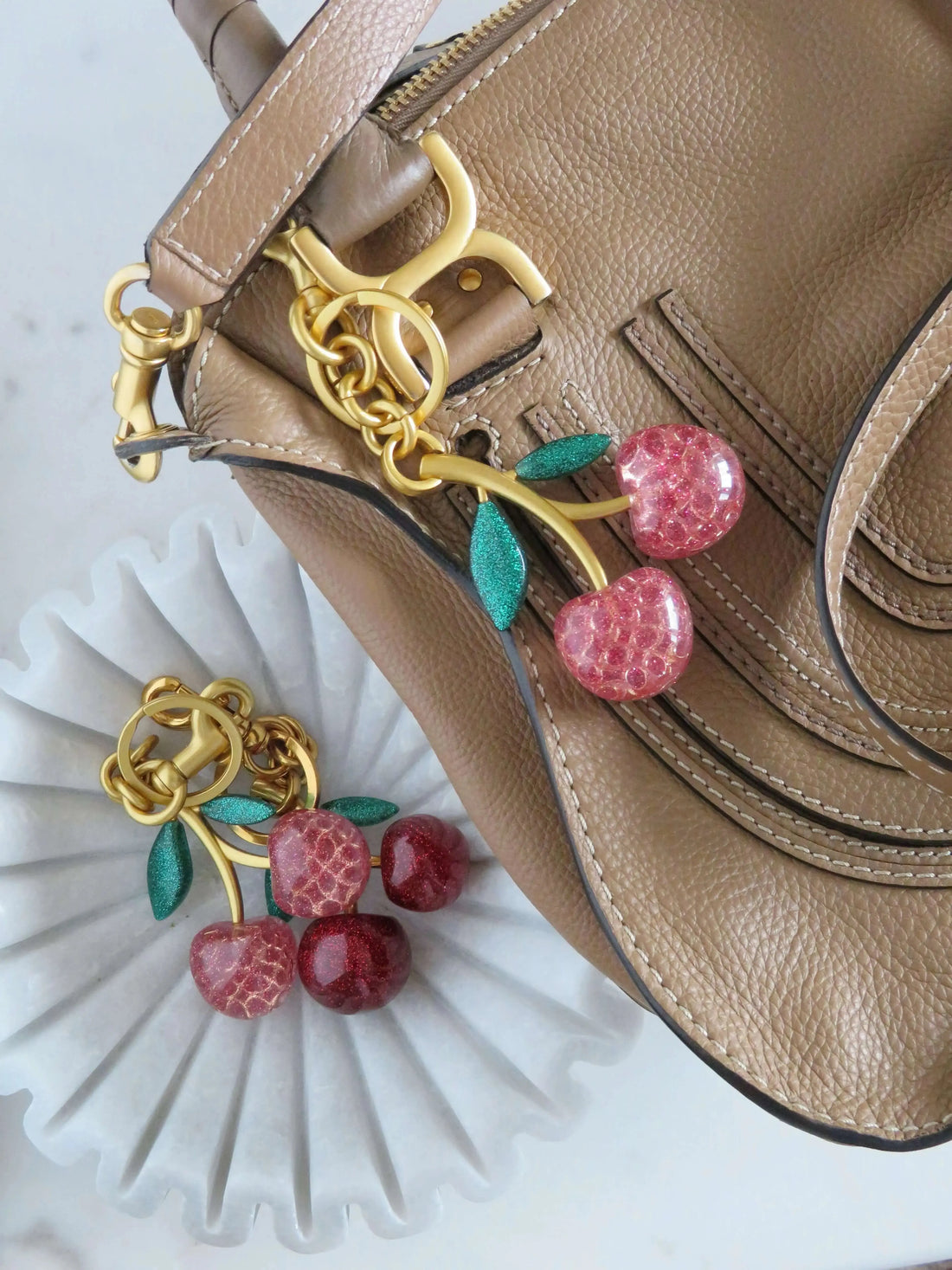 Cherry Bag Charm Curated By Suarez