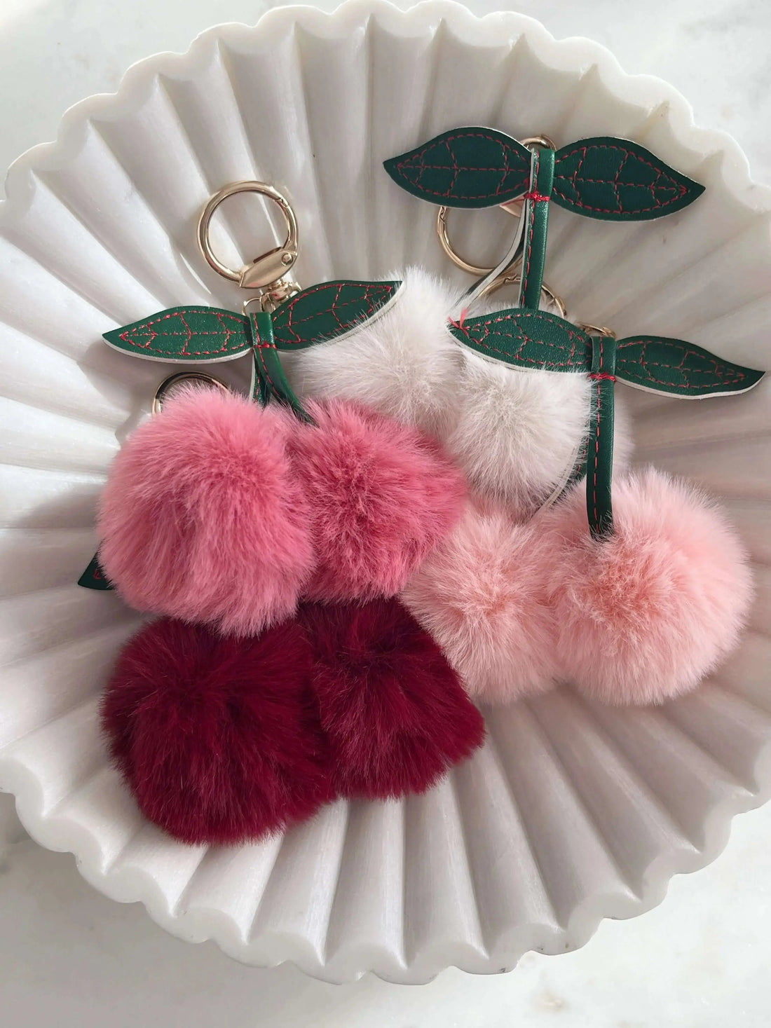 Cherry Fur Key Chain/ Bag Charm Curated By Suarez