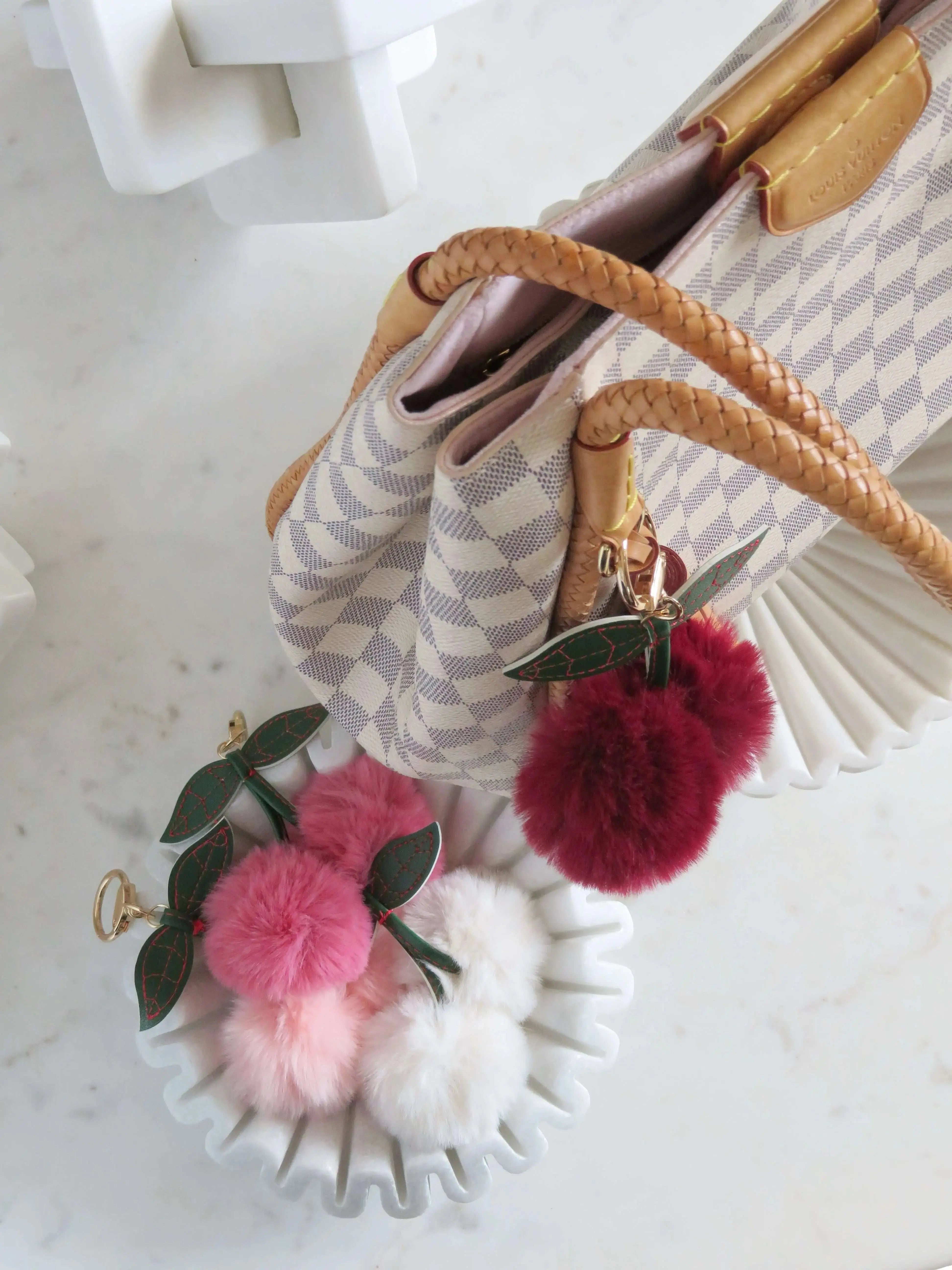 Cherry Fur Key Chain/ Bag Charm Curated By Suarez