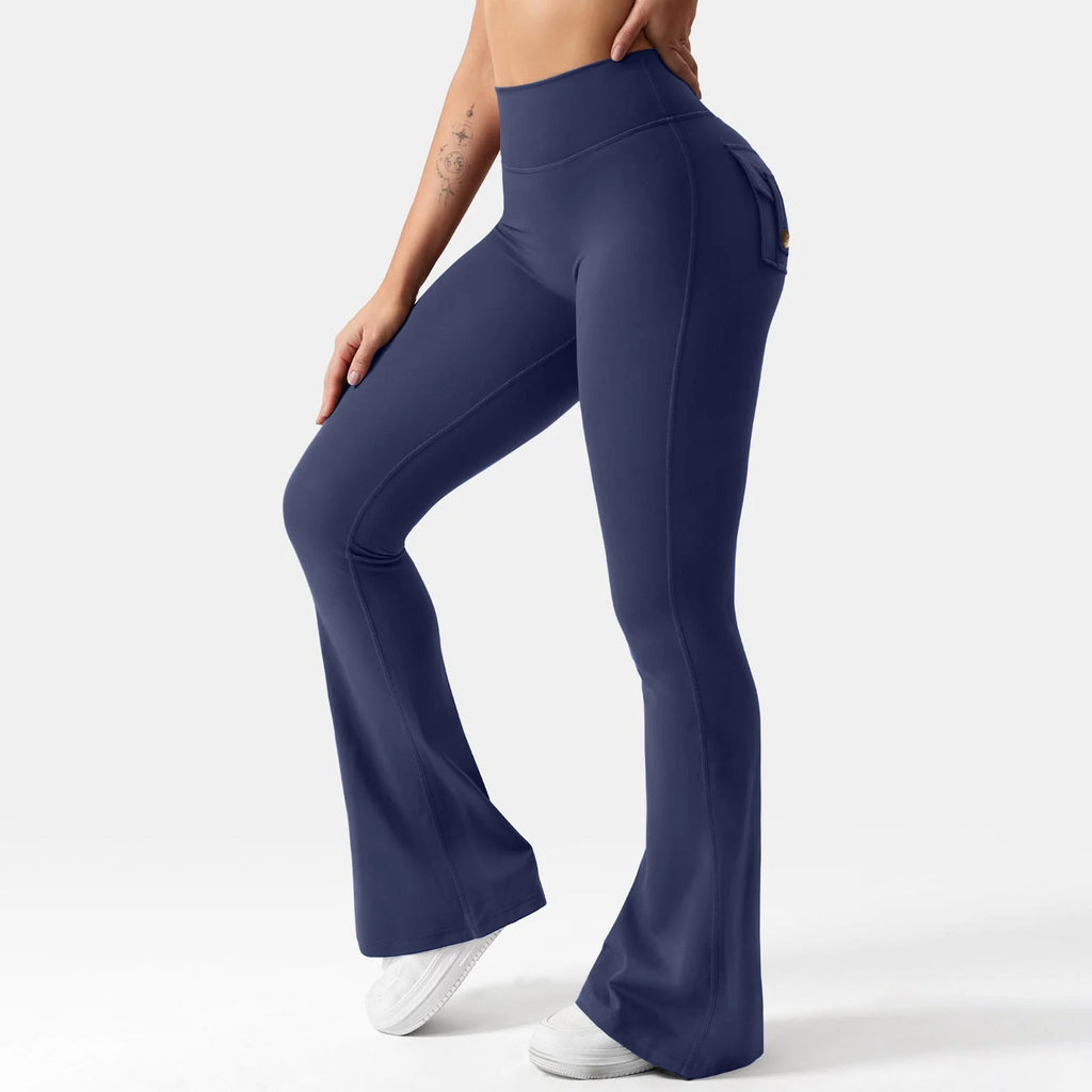 Flairé™ 30" Flared Leggings with Pocket