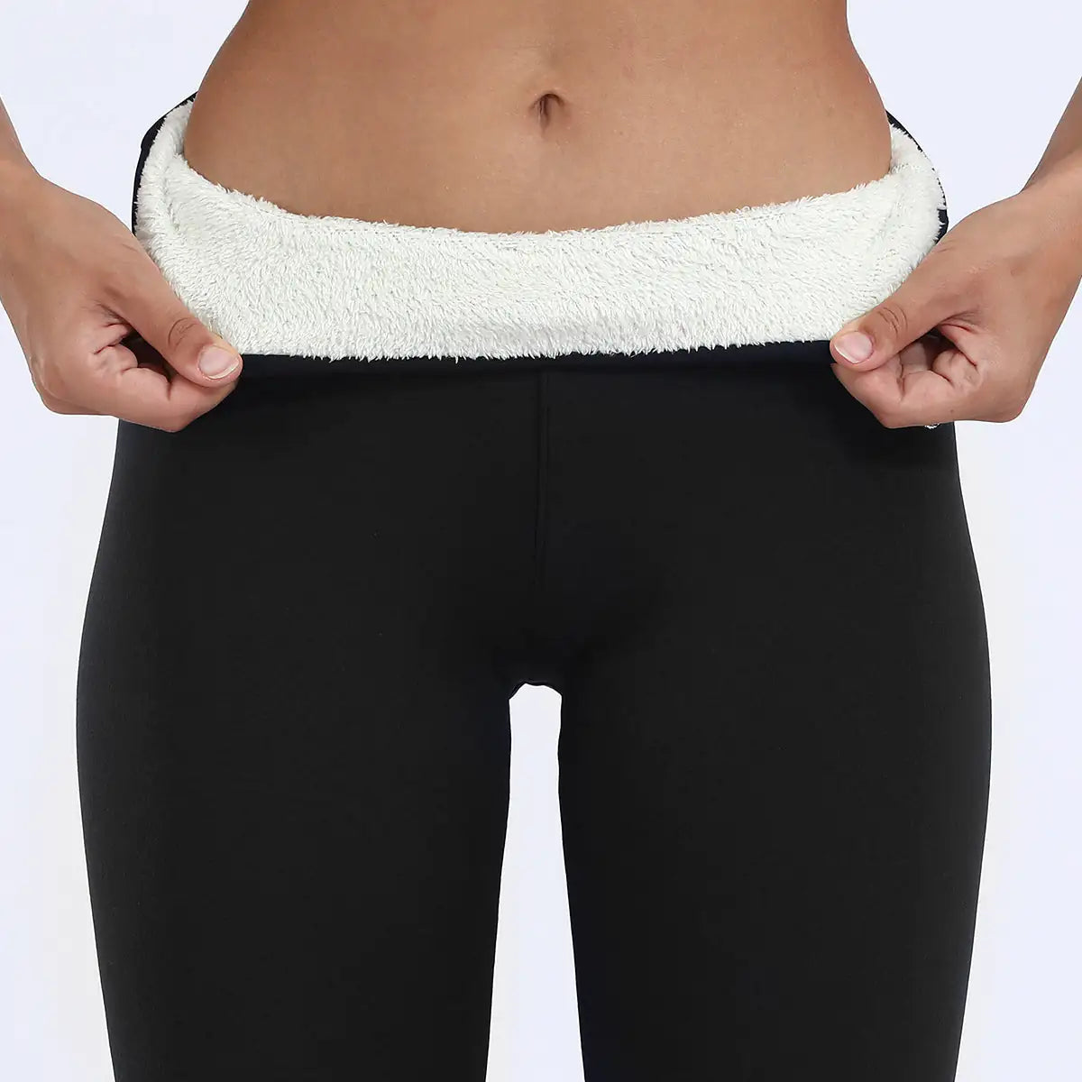 Women’s Thick High-Waisted Leggings | Slim Fit Cropped Pants with Hip-Lifting Design