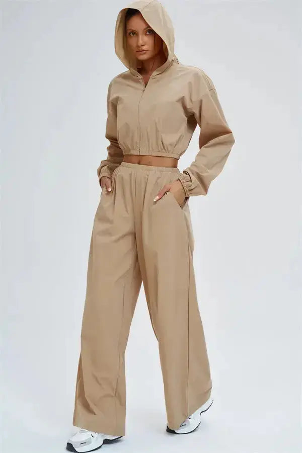 The Svelte UV protection Crop Hoodie Fitglutes Activewear Gymwear Sportswear & Workout Clothes