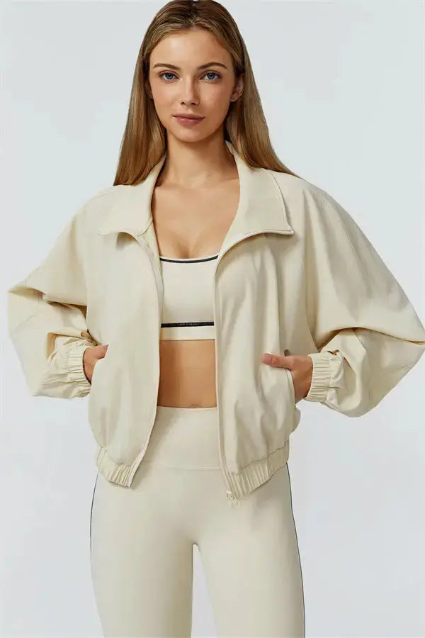 The Venus Zip Jacket Leggings 2-Piece Set Fitglutes Activewear Gymwear Sportswear & Workout Clothes