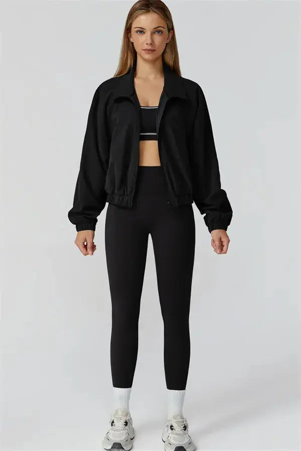 The Venus Zip Jacket Leggings 2-Piece Set Fitglutes Activewear Gymwear Sportswear & Workout Clothes