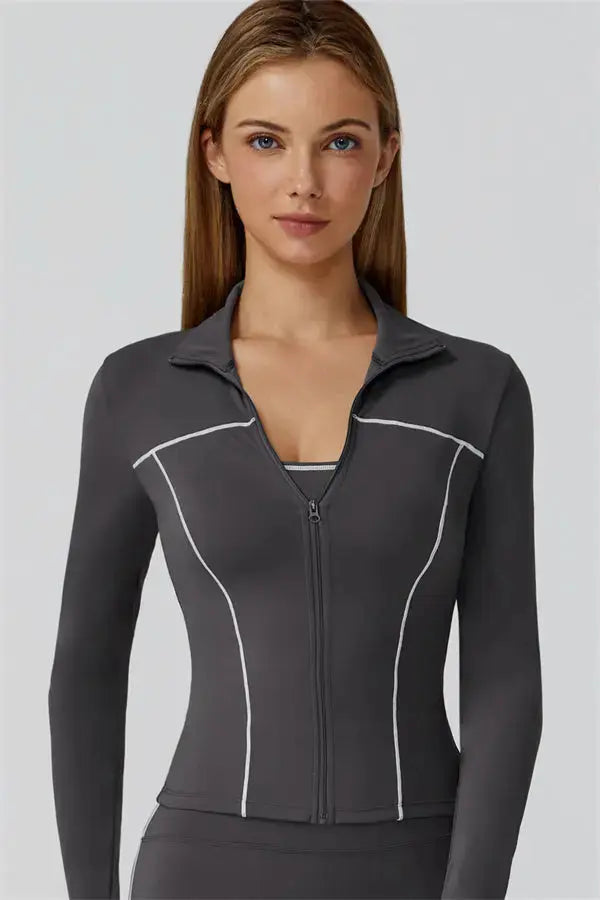 The Venus Zip Top Leggings 2-Piece Set Fitglutes Activewear Gymwear Sportswear & Workout Clothes