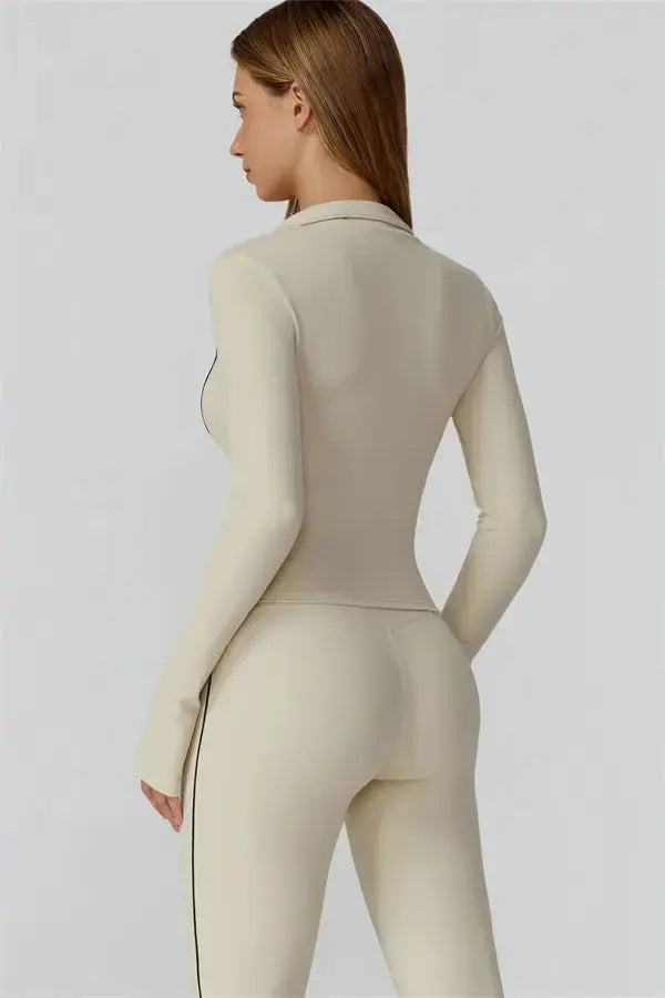 The Venus Zip Top Leggings 2-Piece Set Fitglutes Activewear Gymwear Sportswear & Workout Clothes