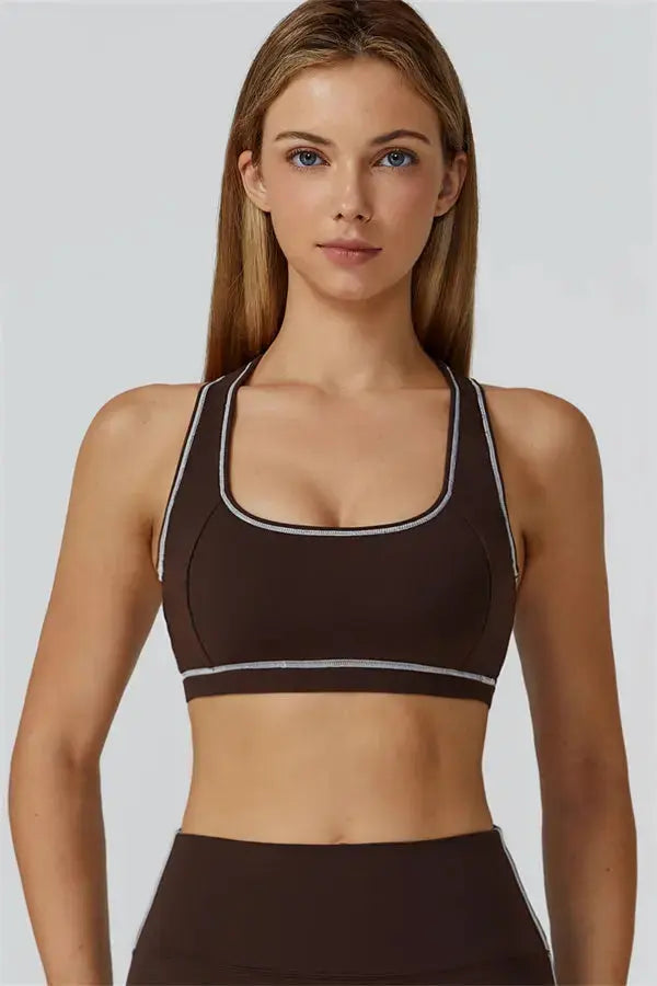 The Venus Zip Top Sports Bra Leggings 3-Piece Set Fitglutes Activewear Gymwear Sportswear & Workout Clothes