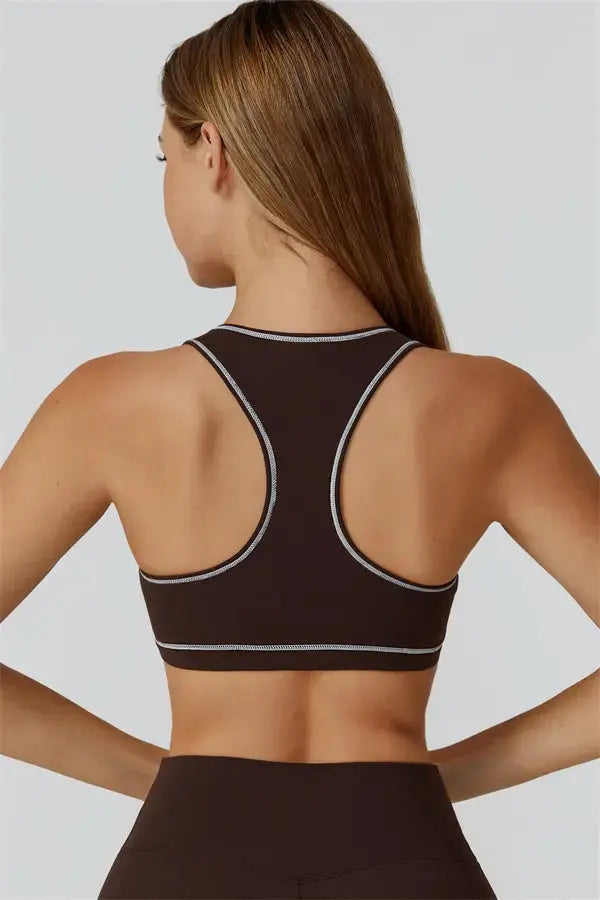 The Venus Zip Top Sports Bra Leggings 3-Piece Set Fitglutes Activewear Gymwear Sportswear & Workout Clothes