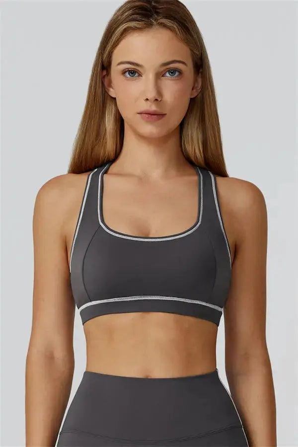 The Venus Zip Top Sports Bra Leggings 3-Piece Set Fitglutes Activewear Gymwear Sportswear & Workout Clothes