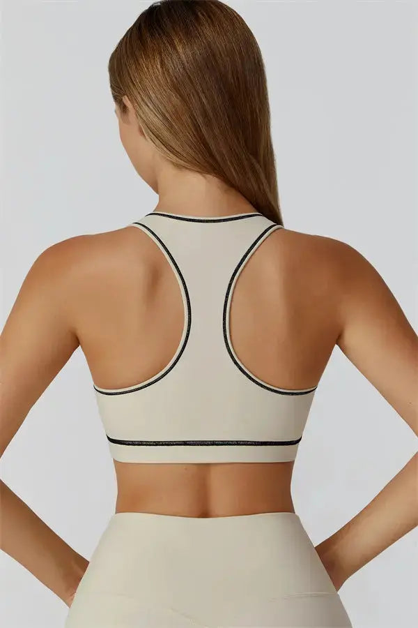 The Venus Zip Top Sports Bra Leggings 3-Piece Set Fitglutes Activewear Gymwear Sportswear & Workout Clothes