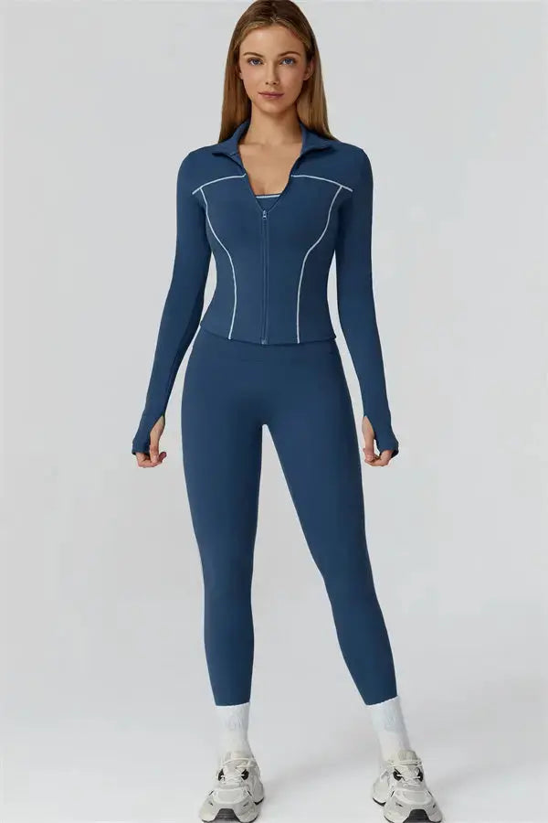 The Venus Zip Top Fitglutes Activewear Gymwear Sportswear & Workout Clothes