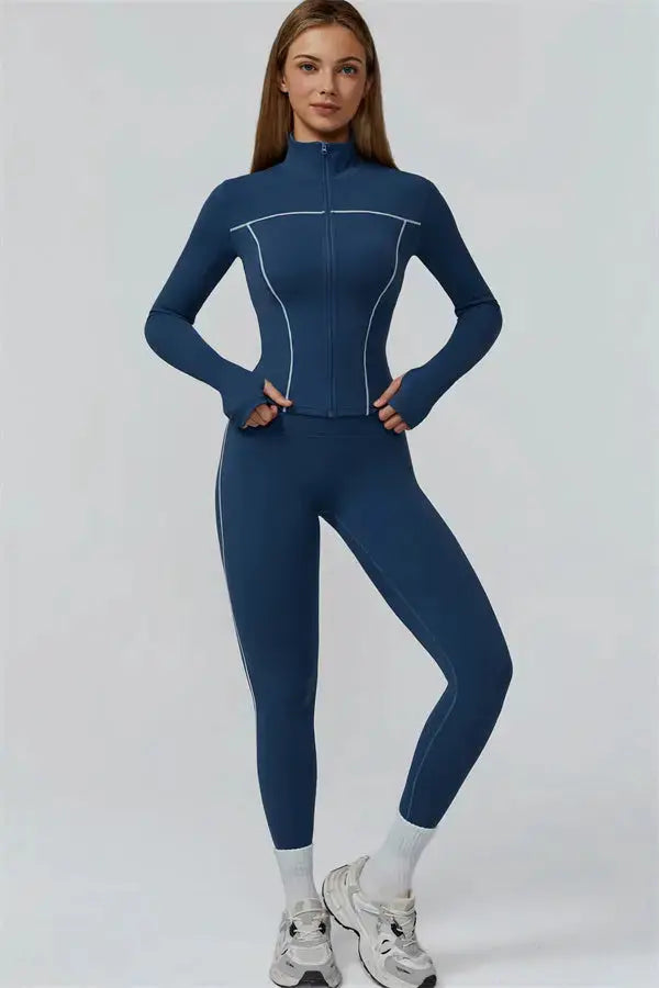 The Venus Zip Top Fitglutes Activewear Gymwear Sportswear & Workout Clothes