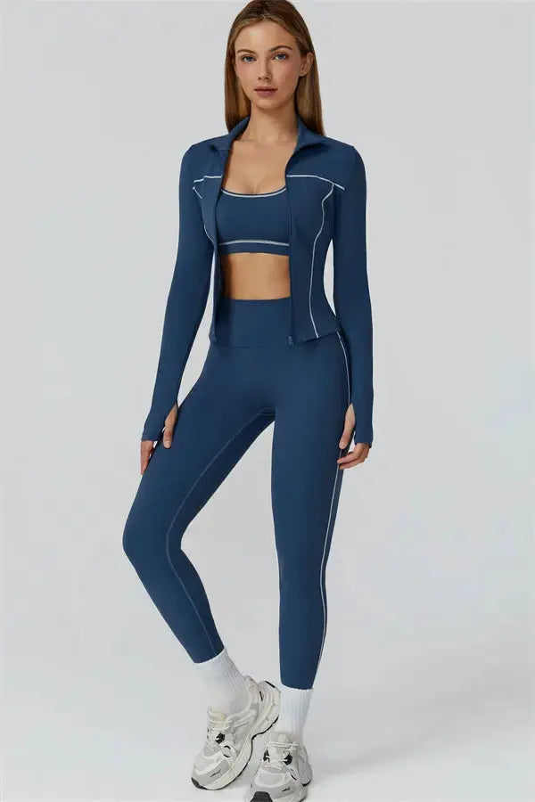 The Venus Zip Top Fitglutes Activewear Gymwear Sportswear & Workout Clothes