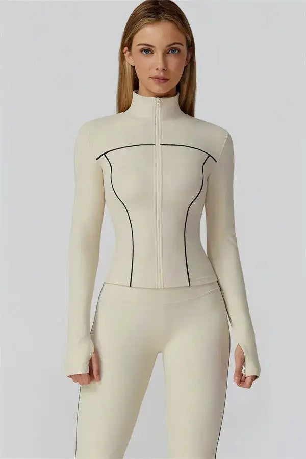 The Venus Zip Top Fitglutes Activewear Gymwear Sportswear & Workout Clothes