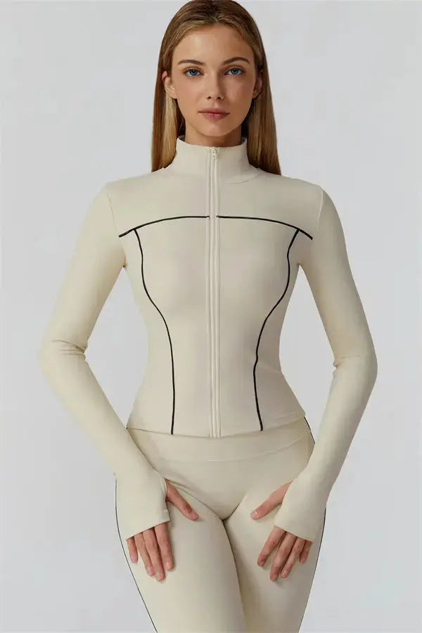 The Venus Zip Top Fitglutes Activewear Gymwear Sportswear & Workout Clothes