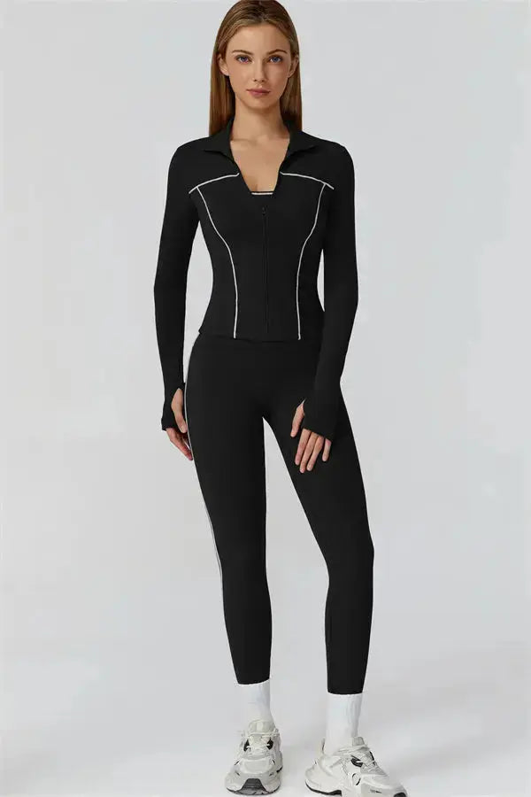 The Venus Zip Top Fitglutes Activewear Gymwear Sportswear & Workout Clothes