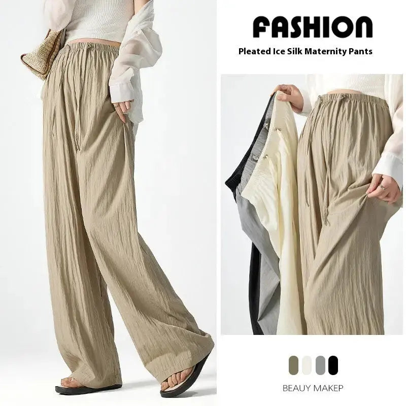 Dark gray high-waist wide-leg pants for women by Flairé™, relaxed fit minimalist trousers with a comfortable, flowy silhouette.