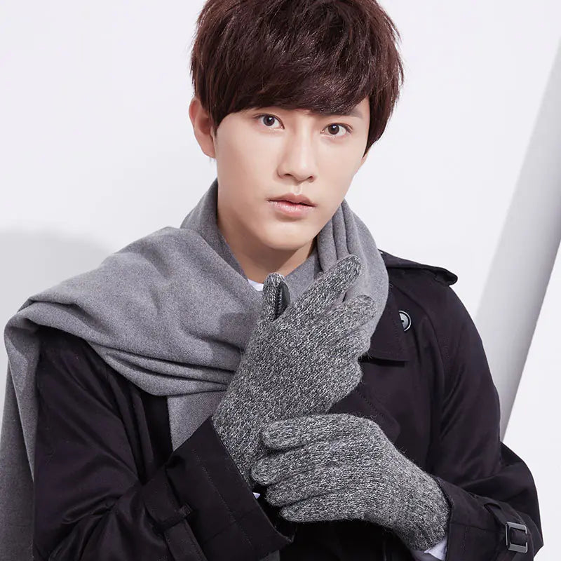 Winter Gloves, Warm Wool & Cashmere Half-Finger