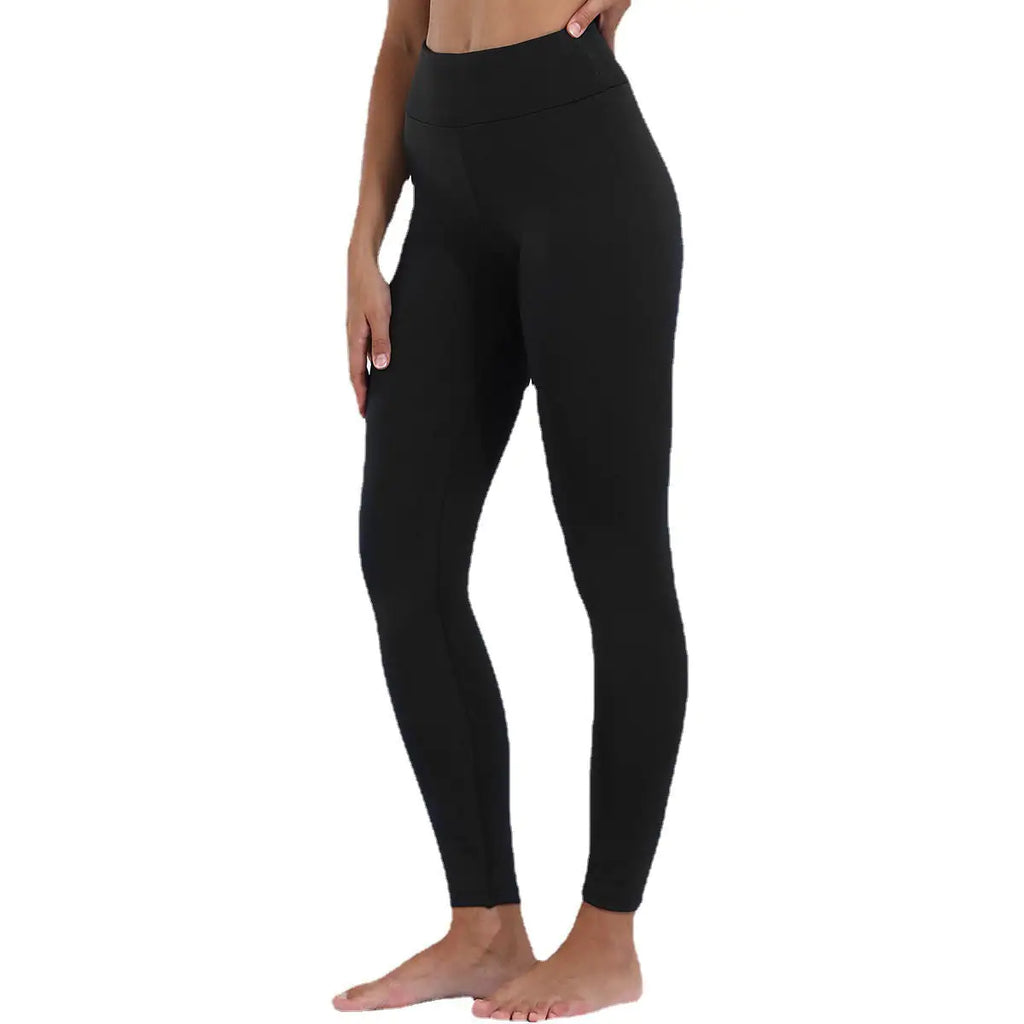 Women’s Thick High-Waisted Leggings | Slim Fit Cropped Pants with Hip-Lifting Design