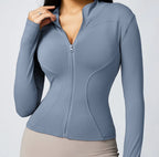 Women's Zipper Long-sleeved Sports Jacket