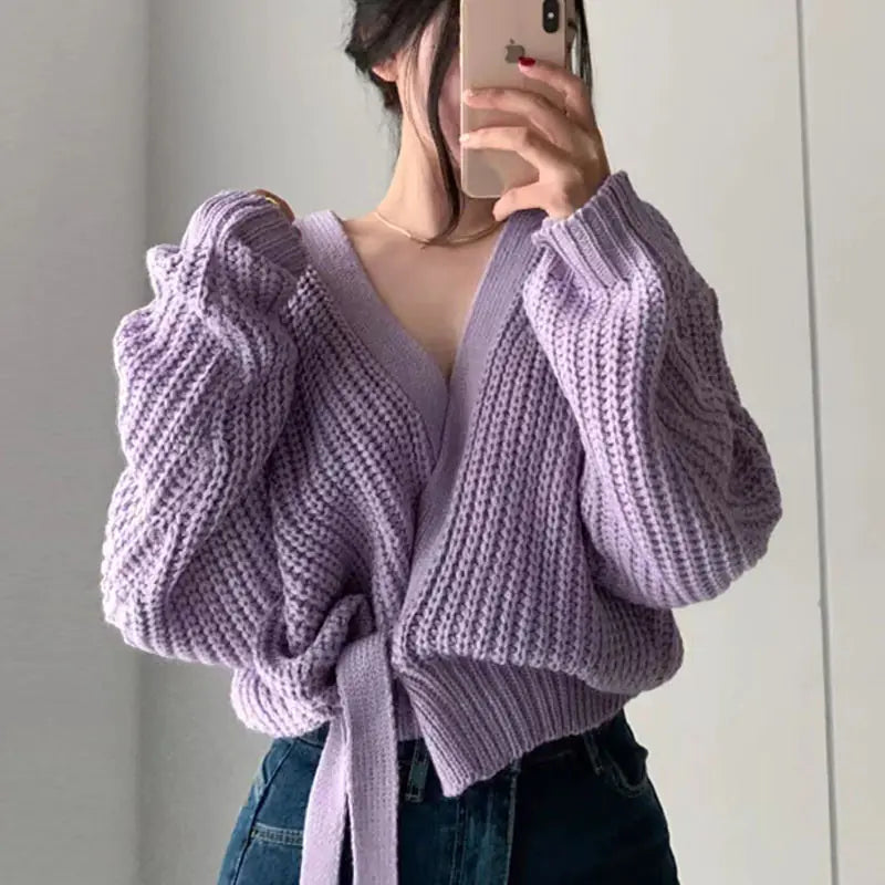 Elegant Loose Knit Cardigan for Women