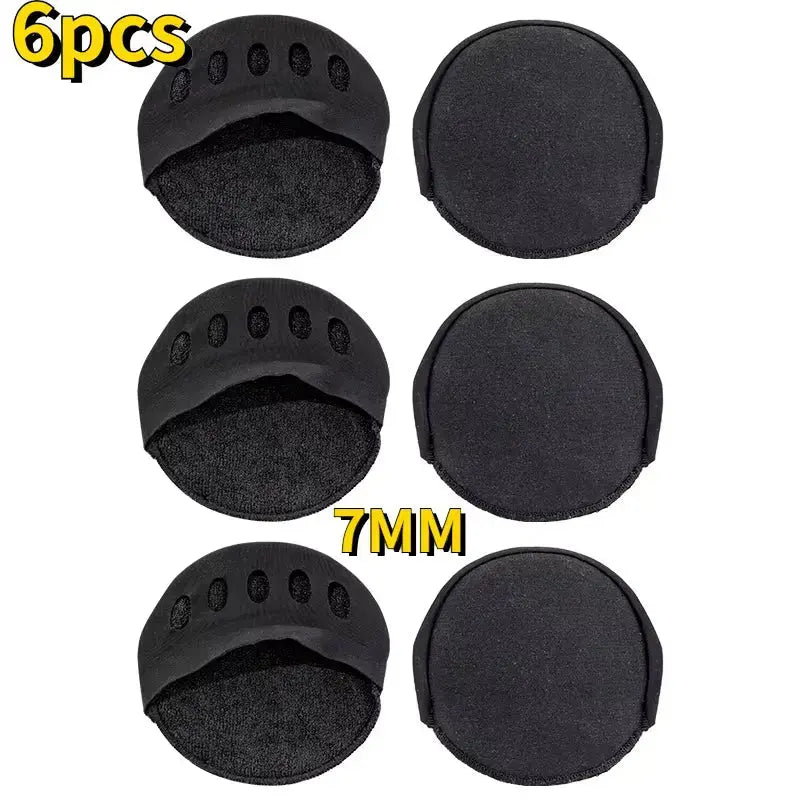 Hypes Inventory forefoot pads for high heels with 5-toe cushion insoles providing comfort and support for women’s footwear.