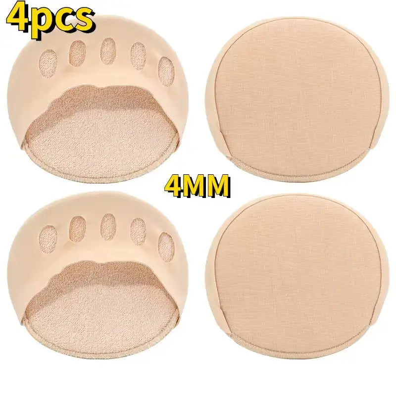 Hypes Inventory forefoot pads for high heels with 5-toe cushion insoles providing added comfort and support inside stylish shoes