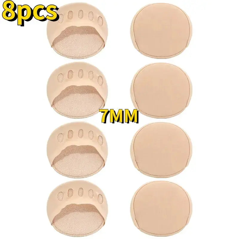 Hypes Inventory forefoot pads for high heels with 5-toe cushion insoles, providing comfort and support for stylish footwear.