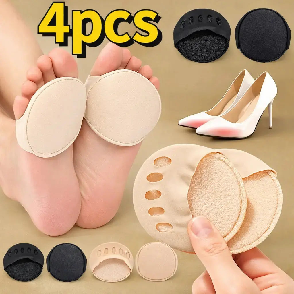 Hypes Inventory forefoot pads for high heels with 5-toe cushion insoles, designed to provide comfort and reduce pressure.