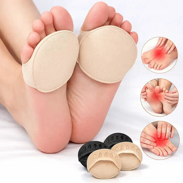 Hypes Inventory forefoot pads for high heels with 5-toe cushion insoles, designed to provide comfort and support inside shoes.
