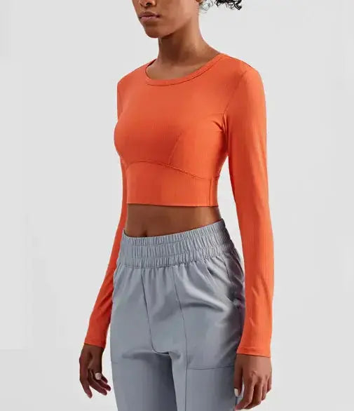 Short Nude Yoga Long Sleeve Top Hypes Inventory