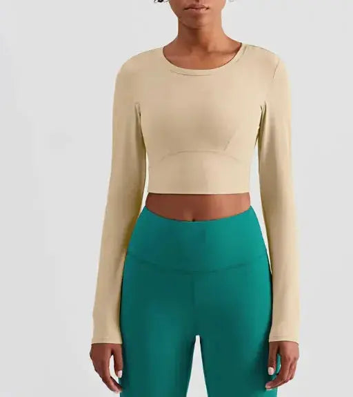 Short Nude Yoga Long Sleeve Top Hypes Inventory