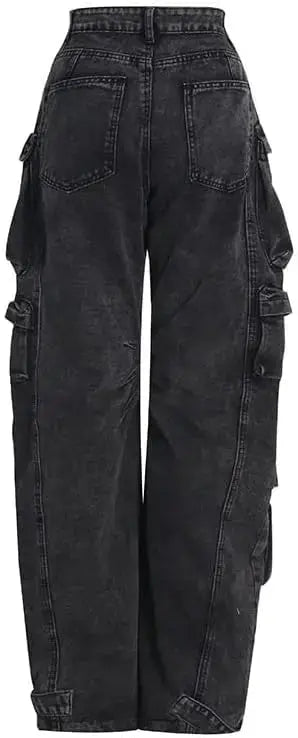 Retro Baggy Cargo Pants | Y2K High-Waisted Streetwear with Pockets for Women Hypes Inventory