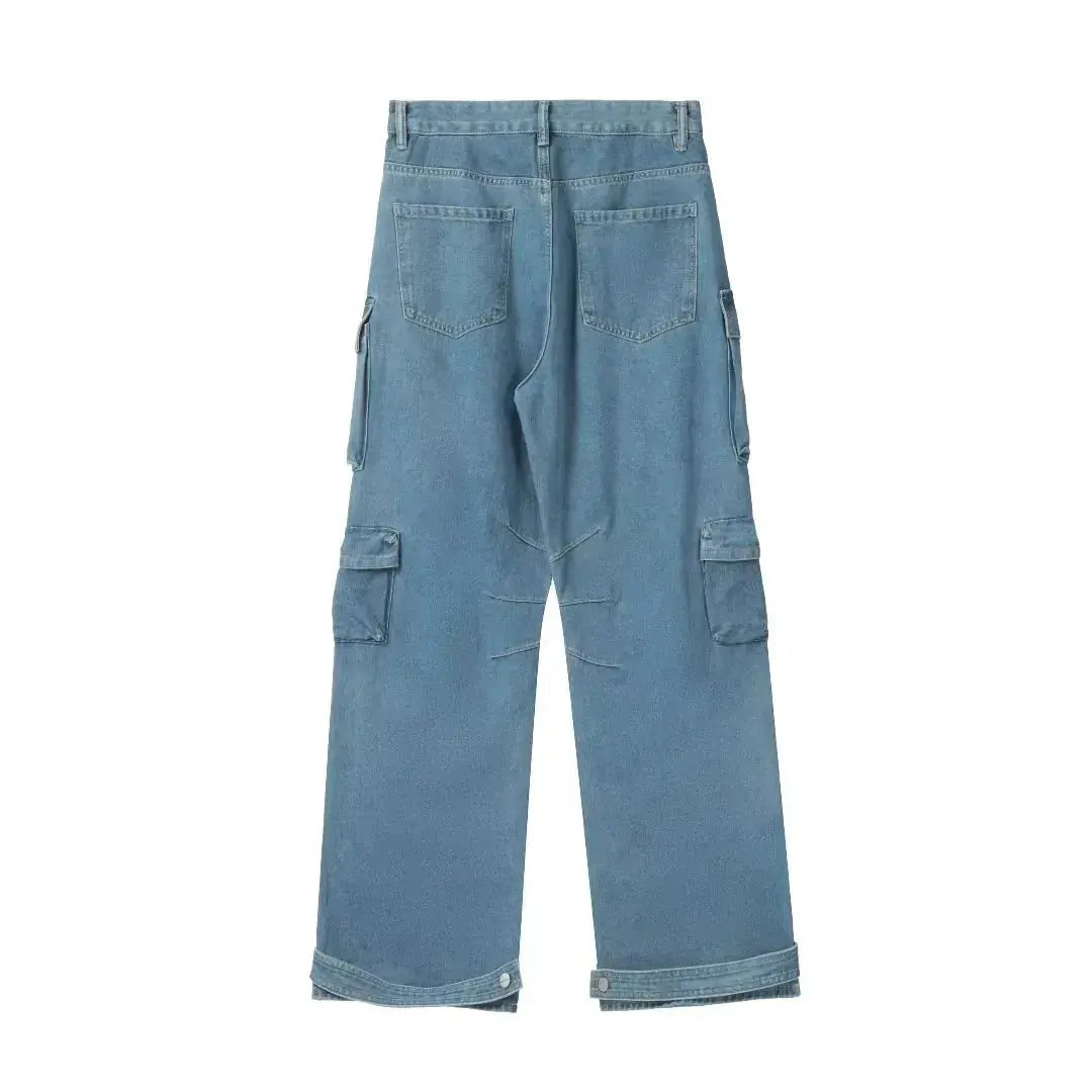 Wide-Leg Denim Pants | Y2K Streetwear Jeans for Men & Women – Trendy 2025 Collection Hypes Inventory