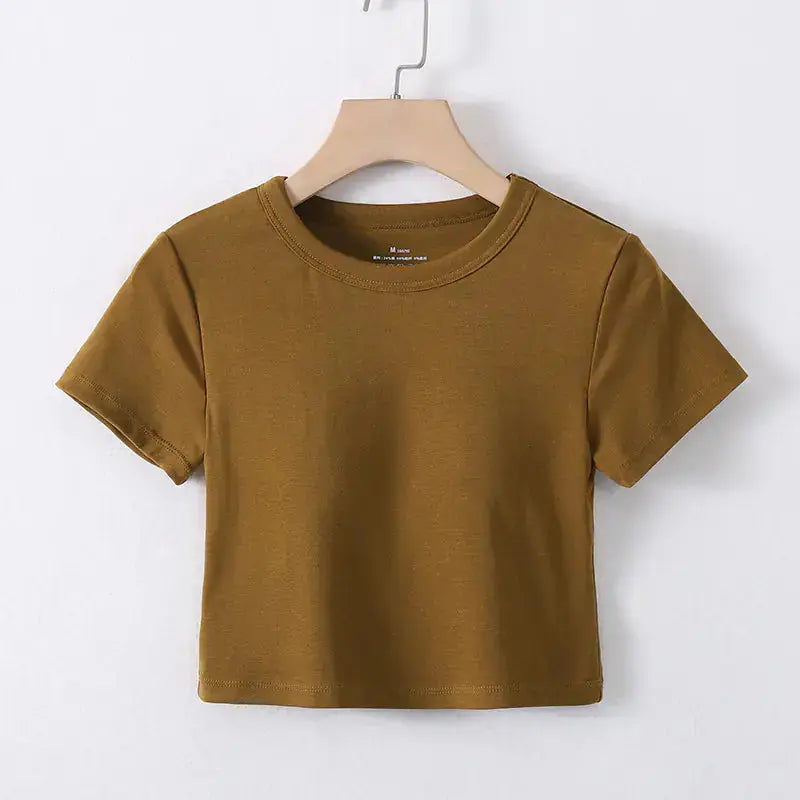 Summer Crop Top with Built-in Bra for Women Hypes Inventory