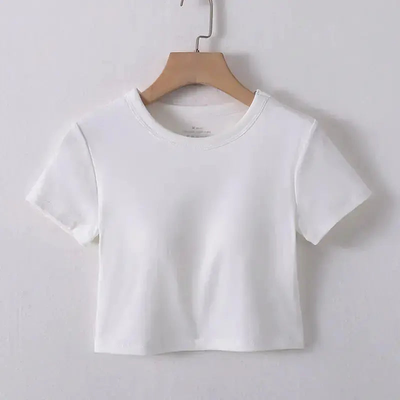 Summer Crop Top with Built-in Bra for Women Hypes Inventory