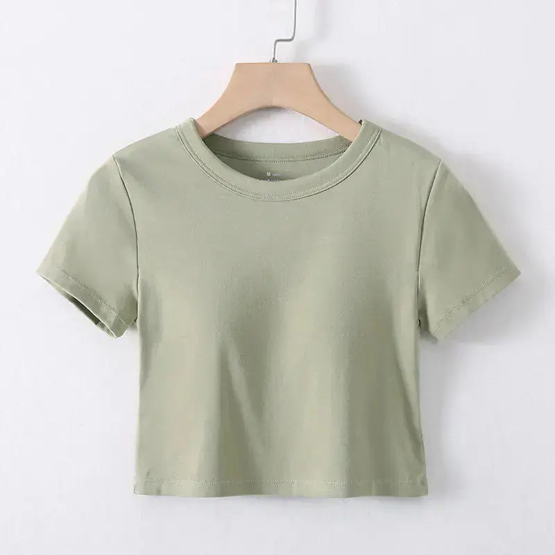Summer Crop Top with Built-in Bra for Women Hypes Inventory