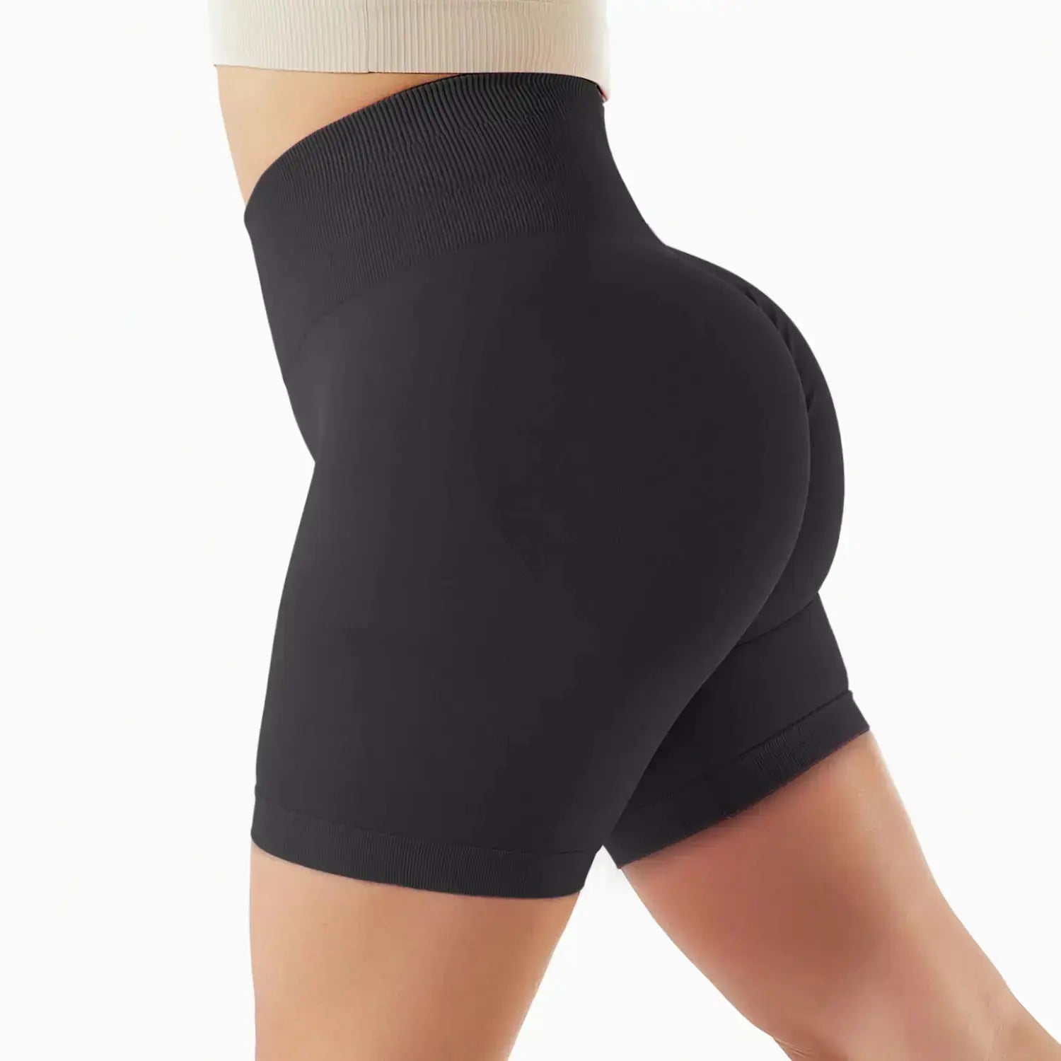 High-Waisted Seamless Yoga Shorts for Women Hypes Inventory