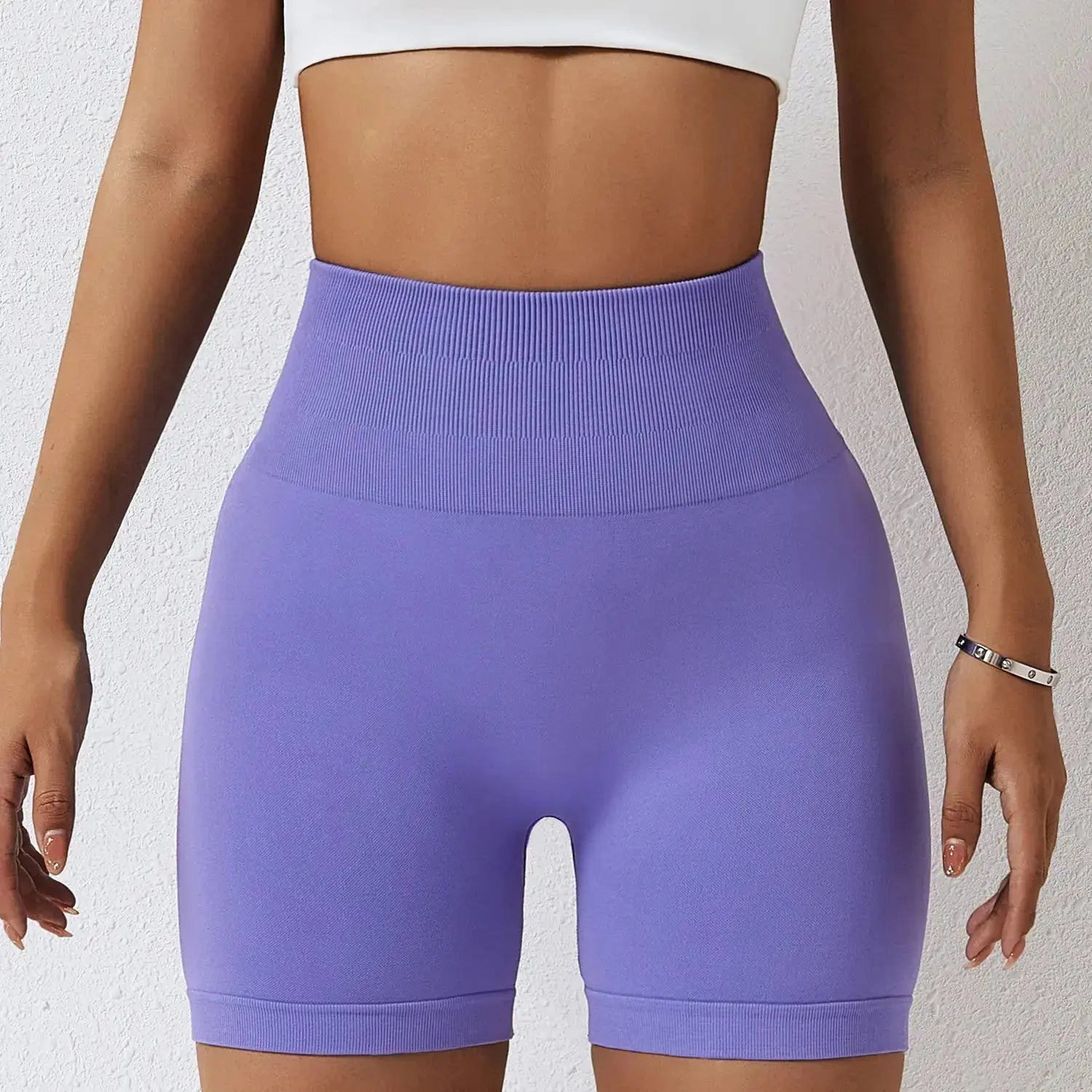High-Waisted Seamless Yoga Shorts for Women Hypes Inventory