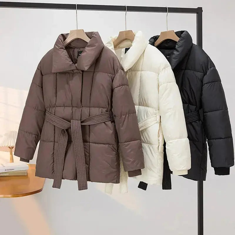Women’s Mid-Length Down Jacket – Warm, Lightweight & Stylish Winter Coat Hypes Inventory
