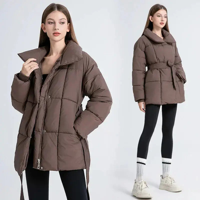 Women’s Mid-Length Down Jacket – Warm, Lightweight & Stylish Winter Coat Hypes Inventory