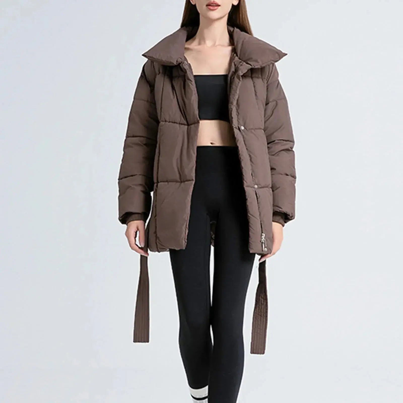 Women’s Mid-Length Down Jacket – Warm, Lightweight & Stylish Winter Coat Hypes Inventory