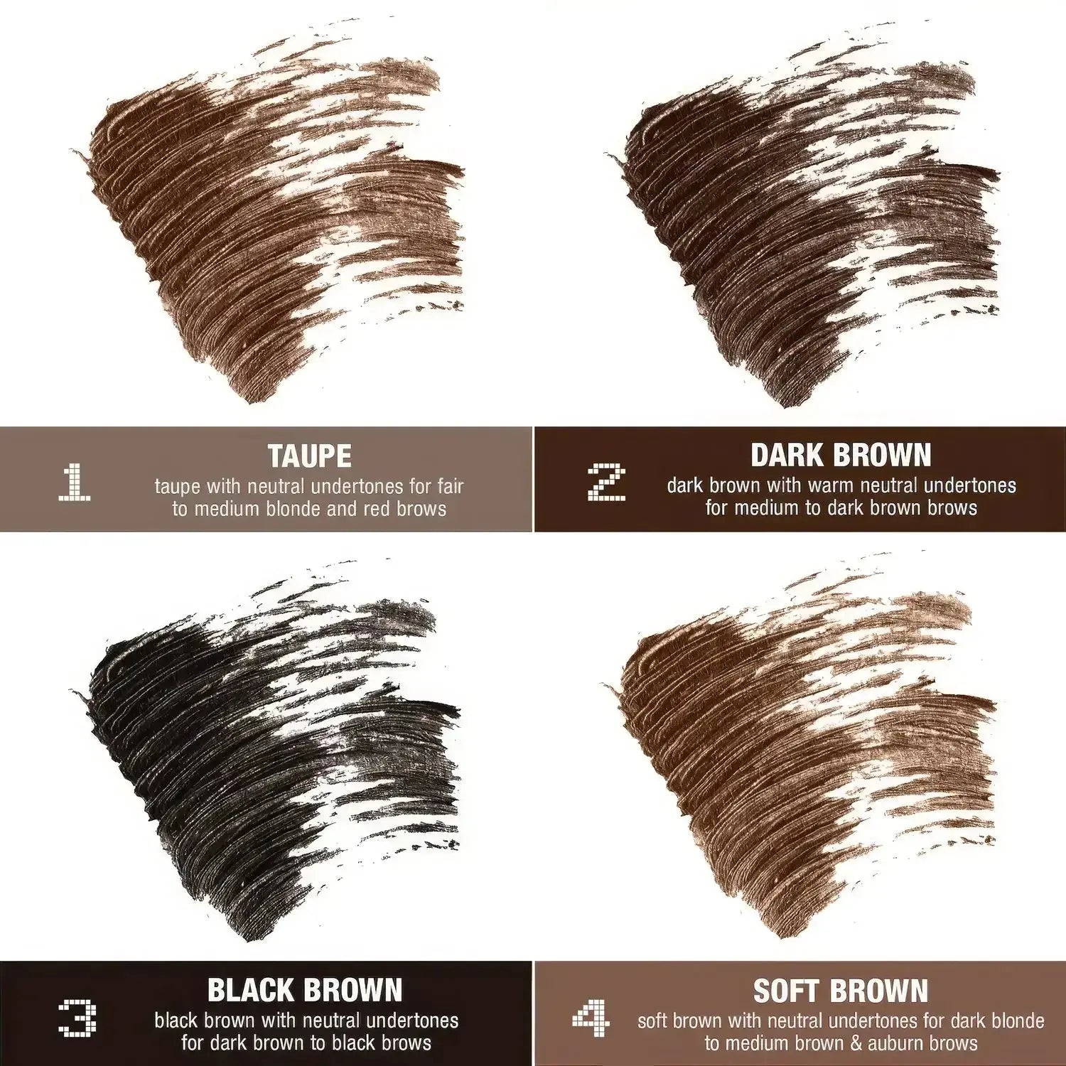 Hypes Inventory PHOFAY tinted eyebrow gel applied on eyebrows, providing a natural, defined look with a tinted finish.