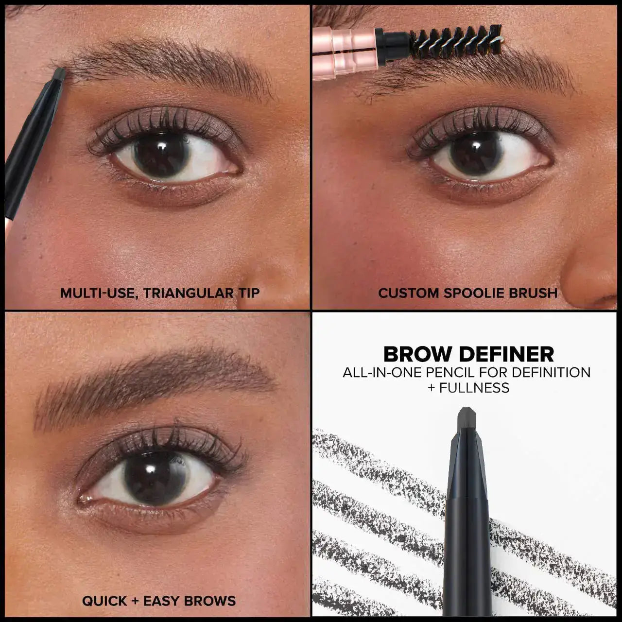 Hypes Inventory PHOFAY waterproof eyebrow pencil with spoolie for natural, defined brows.