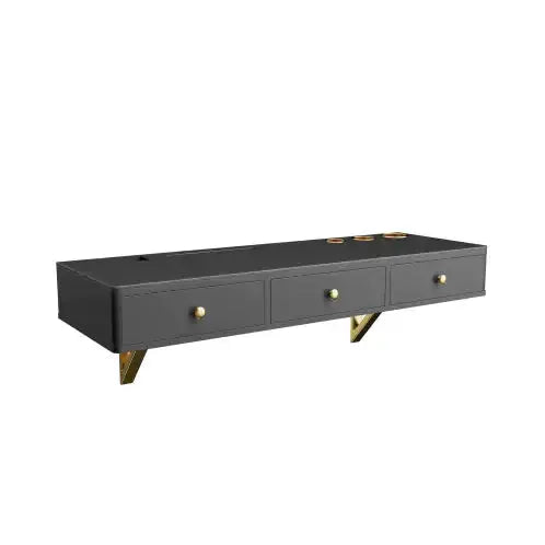 Floating Shelf With Drawer, Multi-Purpose Wall-Mounted Vanity Table, Mounted Desk, Floating Table For Bedroom Hypes Inventory