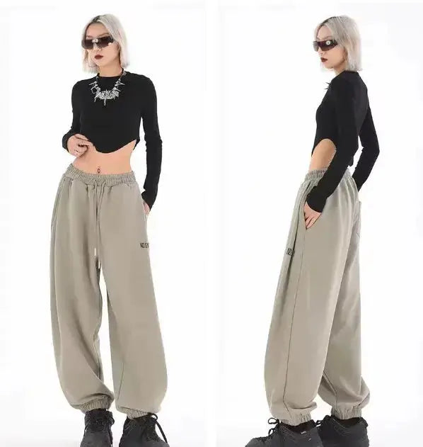 Loose Fit High-Waisted Hip-Hop Joggers for Women Hypes Inventory