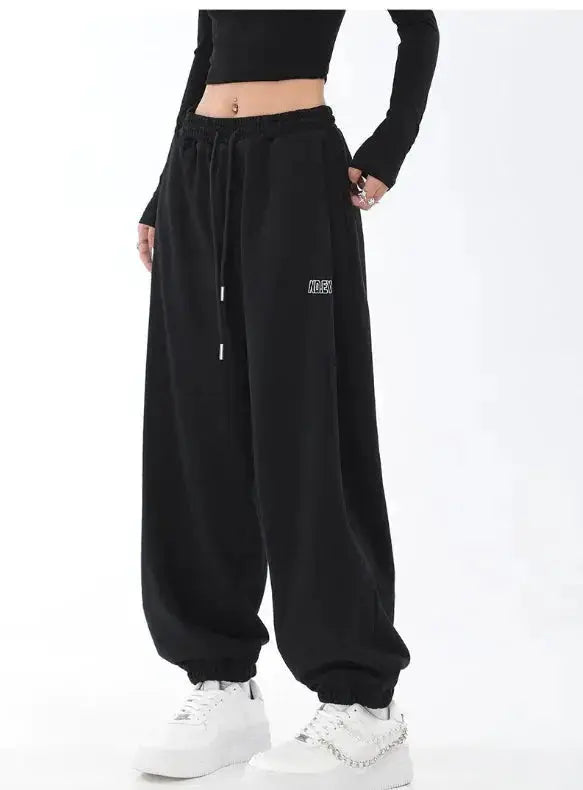 Loose Fit High-Waisted Hip-Hop Joggers for Women Hypes Inventory