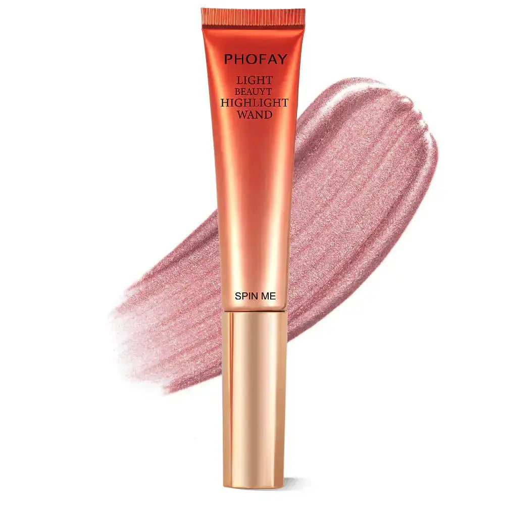 Hypes Inventory Liquid Highlighter Wand with shimmering glow, perfect for highlighting and radiant makeup looks.