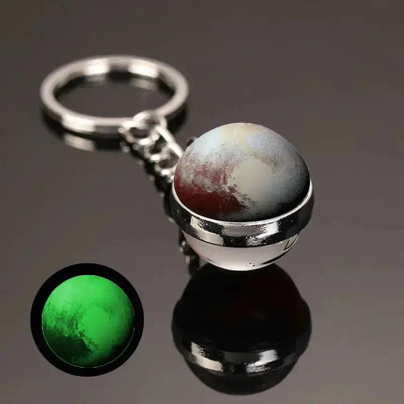 Glow In The Dark Planet Keychain | Solar System Space Key Ring Hypes Inventory