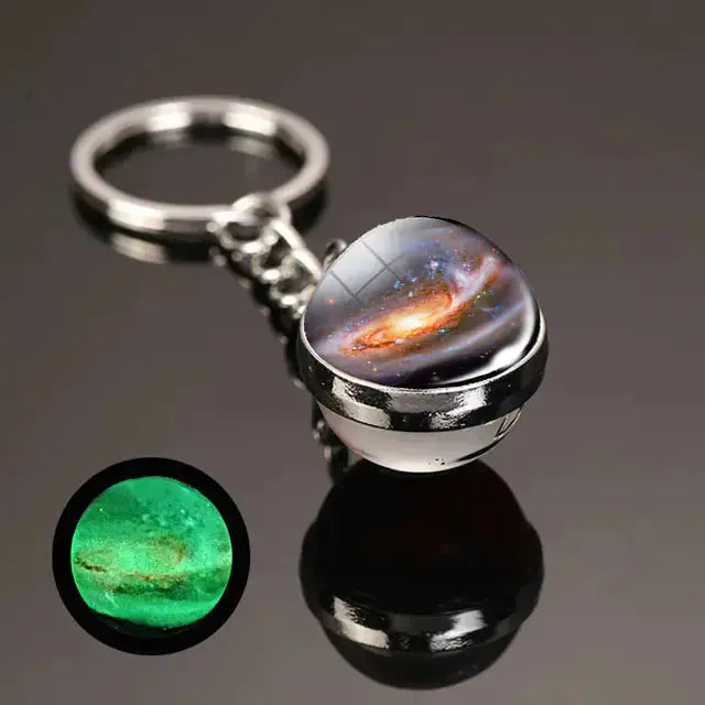 Glow In The Dark Planet Keychain | Solar System Space Key Ring Hypes Inventory